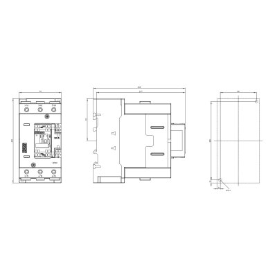 3RT2046-3AF00 - Rozměrový výkres