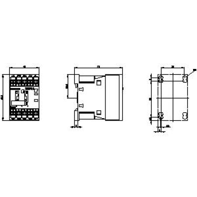 3RT2316-2AP00 - rozměrový výkres