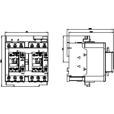 3RA2336-8XB30-1AL2 - rozměrový výkres