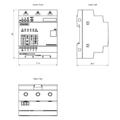 6ED1055-5MC08-0BA3 - rozměrový výkres
