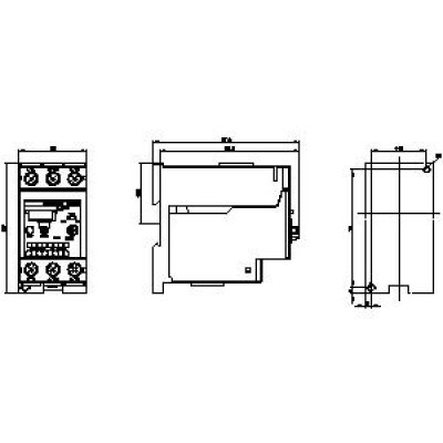 3RU2136-4FD1 - rozměrový výkres