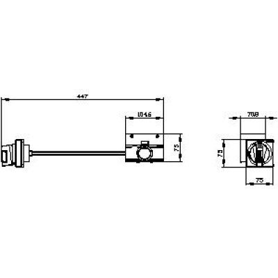 3VA9257-0PK15 - rozměrový výkres